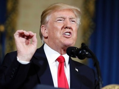 Tổng thống Mỹ Donald Trump. Ảnh: AP.