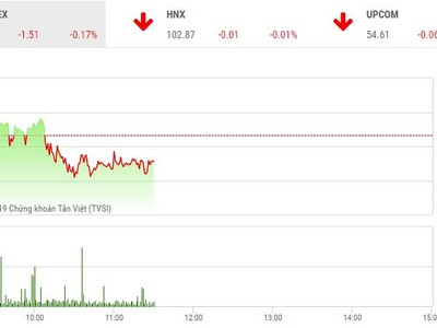 Phiên sáng 1/2: Các mã lớn đồng loạt điều chỉnh, VN-Index đánh mất ngưỡng 910 điểm