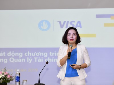 Bà Đặng Tuyết Dung, Giám đốc Visa Việt Nam và Lào.