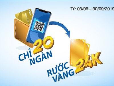 Cơ hội nhận vàng 24k với thẻ Sacombank visa