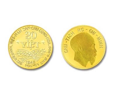 Đồng tiền 20 Việt phiên bản 2019. Ảnh: VT. 