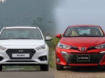 Accent và Vios, hai sản phẩm bán chạy nhất của mỗi thương hiệu.