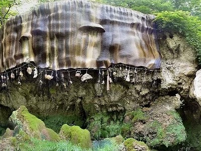 Những đồ vật hóa đá khi rơi xuống giếng. Ảnh: Wikipedia.