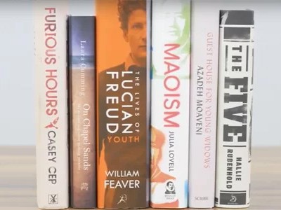Sáu tác phẩm được đề cử giải Baillie Gifford 2019. Ảnh: The Baillie Gifford Prize for Non-fiction.