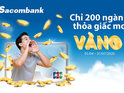 Các chủ thẻ Sacombank JCB đầu tiên trúng vàng 9999