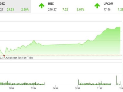 Giao dịch chứng khoán phiên chiều 21/1: Nhà đầu tư mạnh tay xuống tiền, VN-Index hồi phục gần 30 điểm