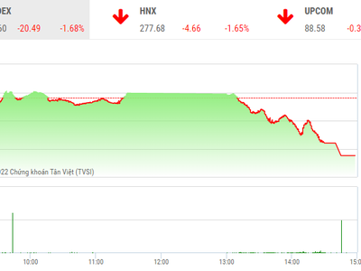 Giao dịch chứng khoán phiên chiều 30/6: Lực bán gia tăng, VN-Index rơi xuống dưới 1.200 điểm