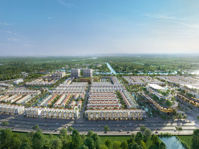 River Park thừa hưởng vị trí đắc địa của LA Home với mặt tiền đại lộ Lương Hòa - Bình Chánh lộ giới 60m, giúp kết nối TPHCM chỉ từ 5 phút.