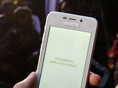 Hình ảnh chiếc smartphone Freedom 251