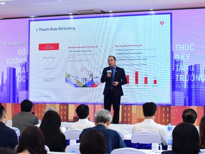 Ông Võ Hồng Thắng - Phó Giám đốc Nghiên cứu & Phát triển DKRA Vietnam trình bày tại Hội thảo. Ảnh: Dũng Minh