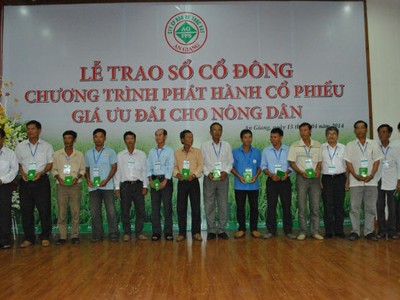 Phát hành cổ phiếu cho nông dân, AGPPS thu hơn 56 tỷ đồng