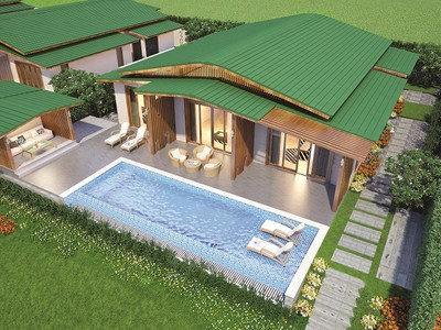 Biệt thự Movenpick Villas với thiết kế độc đáo, sở hữu vị trí vàng tại bờ biển Cam Ranh