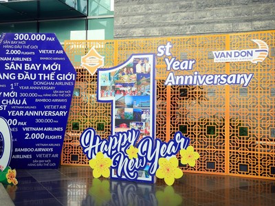 Cảng Hàng không quốc tế Vân Đồn mừng sinh nhật 1 tuổi