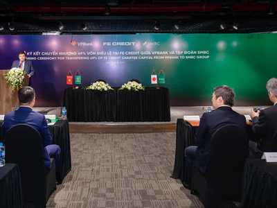 VPBank bán 49% vốn điều lệ tại FE Credit cho Tập đoàn SMBC 