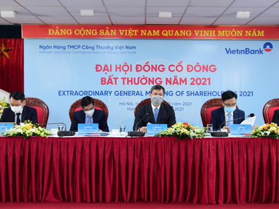 Nhân sự, vấn đề chính tại ĐHCĐ bất thường VietinBank (CTG) năm 2021 