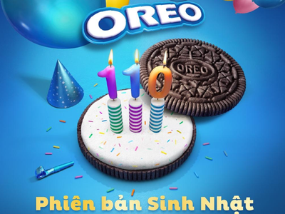 OREO hợp tác với TOUS les JOURS cho ra đời bánh kem sinh nhật