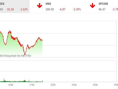 Giao dịch chứng khoán sáng 17/6: Thị trường lại chìm trong "biển lửa", VN-Index bốc hơi hơn 32 điểm