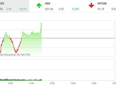 Giao dịch chứng khoán sáng 12/8: Sắc xanh trở lại, sức hút nhóm cổ phiếu thép và chứng khoán