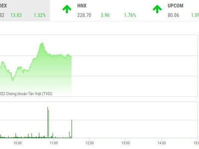 Giao dịch chứng khoán sáng 14/10: Thanh khoản tăng vọt, VN-Index vượt mốc 1.060 điểm