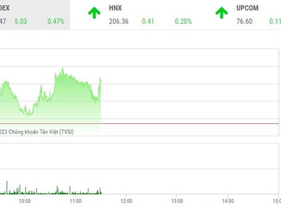 Giao dịch chứng khoán sáng 31/3: VN-Index tiến bước, nhóm cổ phiếu chứng khoán tăng tốt nhất thị trường