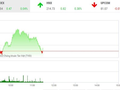 Giao dịch chứng khoán sáng 22/5: Nhóm cổ phiếu bất động sản vừa và nhỏ dậy sóng