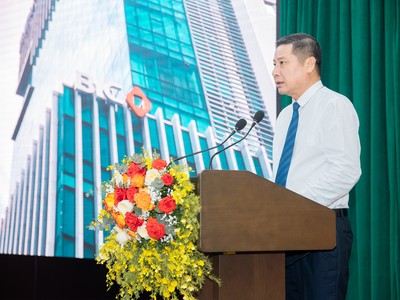 Ông Trần Hoài An, Tổng giám đốc BIC phát biểu tại ĐHCĐ thường niên 2024