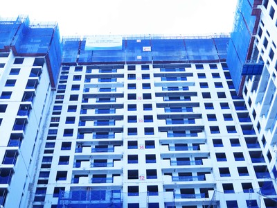 Block C Dự án Jamila cất nóc vượt tiến độ 1 tháng.