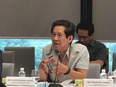 Ông Nguyễn Đoàn Thăng Chủ tịch HĐQT kiêm Tổng giám đốc Công ty cổ phần Bóng đèn phích nước Rạng Đông chia sẻ về dự kiến xây dựng nhà máy mới tại Khu công nghệ cao Hòa Lạc