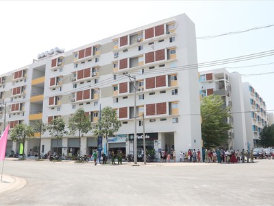 Một dự án nhà ở xã hội tại tỉnh Bình Dương.