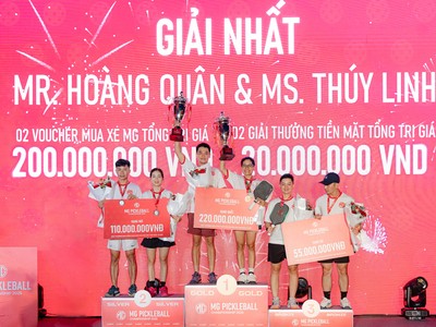 Những nhà vô địch của giải đấu MG Pickleball Championship 2025 đã chính thức lộ diện.