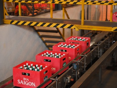 Cổ phiếu SAB của Tổng công ty cổ phần Bia- Rượu- Nước giải khát Sài Gòn (Sabeco) thu hút sự quan tâm của nhà đầu tư 