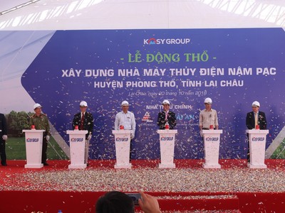 Kosy khởi công nhà máy Thủy điện Nậm Pạc tại Lai Châu