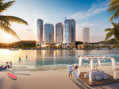 Tổ hợp Crystal Holidays Harbour Vân Đồn - tâm điểm du lịch nghỉ dưỡng cao cấp bên bờ vịnh Bái Tử Long sẽ khánh thành vào ngày 19/12/2025. (Ảnh: Everland Group).