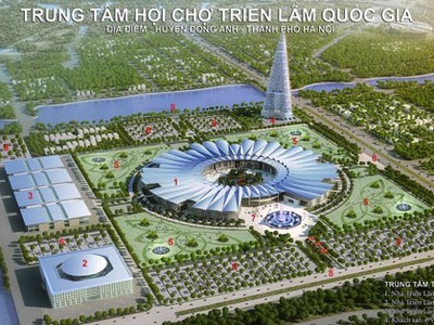Phối cảnh Dự án Trung tâm triển lãm quốc gia