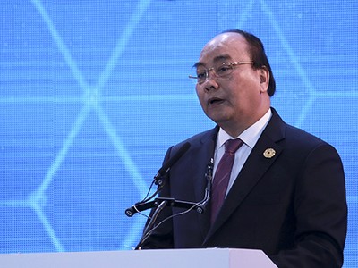 Thủ tướng Nguyễn Xuân Phúc phát biểu tại VBS. Ảnh: Nguyễn Đông