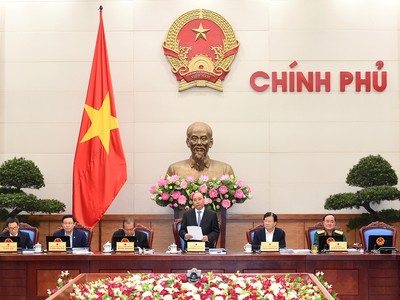 Phiên họp Chính phủ thường kỳ tháng 10/2017 (Ảnh: VGP)