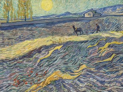 Bức họa Laboureur dans un champ của danh họa Hà Lan Van Gogh.