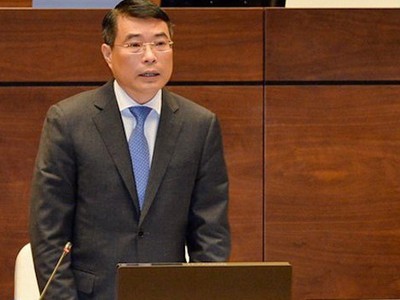 Thống đốc Ngân hàng Nhà nước - Lê Minh Hưng trả lời chất vấn tại Quốc hội chiều nay.