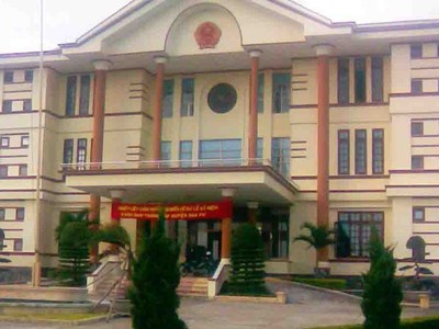 Trụ sở UBND huyện Đắk Pơ nơi bà Thủy công tác.