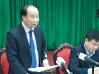 Ông Nguyễn Đình Hoan tại buổi giao ban báo chí chiều 26/12