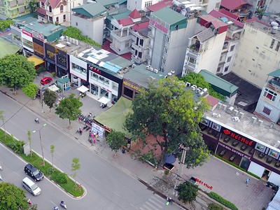 Lô đất dự án cống hoá mương thoát nước Nghĩa Đô (Ảnh: tienphong.vn)