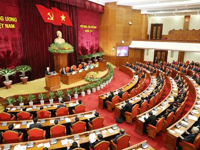 Theo Quy định 105, Bộ Chính trị sẽ quyết định trưởng các ban của Trung ương Đảng, Bộ trưởng, thủ trưởng cơ quan ngang bộ... Ảnh: VGP