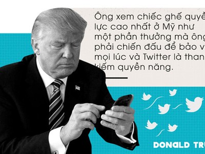 Tổng thống Trump xem Twitter là một kênh giao tiếp quan trọng, ông thường xuyên dùng nó để chỉ trích báo chí và các nước khách, đôi khi bằng những bài đăng khiến các cộng sự "hoảng hồn". Đồ họa: Phượng Nguyễn