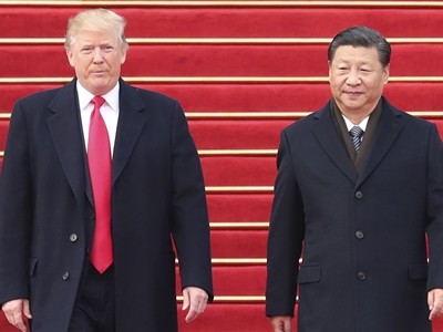 Tổng thống Mỹ Trump và Chủ tịch Trung Quốc Tập Cận Bình gặp nhau hồi tháng 11 ở Trung Quốc. Ảnh: Xinhua