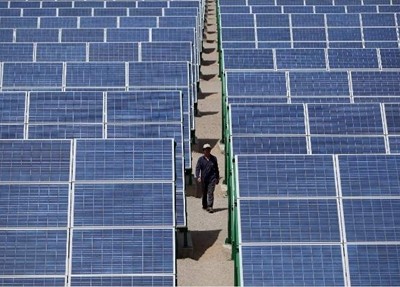 Trung Quốc là nước xuất khẩu chính pin năng lượng mặt trời vào Mỹ. Ảnh: AFP