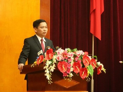 Ông Nguyễn Long Hải phát biểu tại Kỳ họp. (Ảnh: Hoàng Nam/TTXVN)