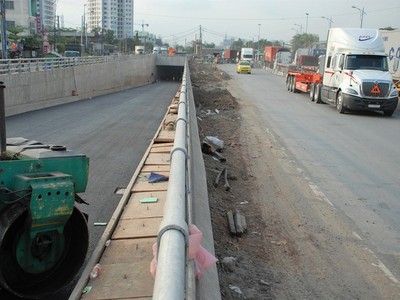 Chiều 31/1, hầm chui nút giao Mỹ Thủy sẽ được thông xe, góp phân giảm ùn tắc giao thông đường vào cảng Cát Lái