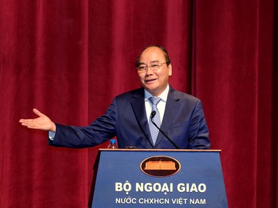 Thủ tướng phát biểu tại buổi làm việc với Bộ Ngoại giao