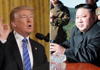 Tổng thống Mỹ Donald Trump (trái) và nhà lãnh đạo Triều Tiên Kim Jong-un (Ảnh: Getty)