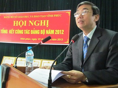 Giám đốc Sở GDĐT Vĩnh Phúc Hoàng Minh Quân. Ảnh Sở GDĐT Vĩnh phúc.